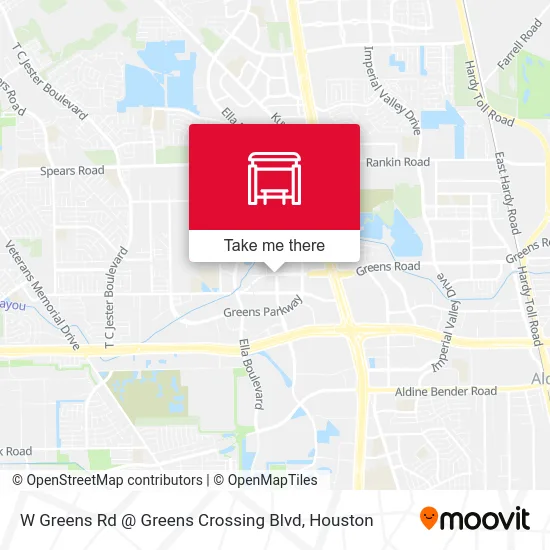 W Greens Rd @ Greens Crossing Blvd map