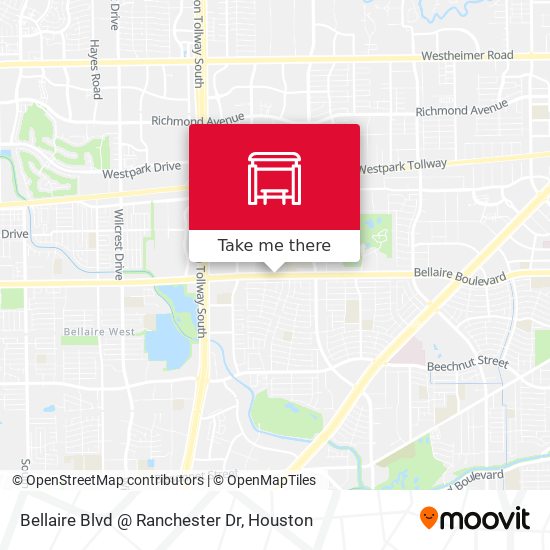 Bellaire Blvd @ Ranchester Dr map