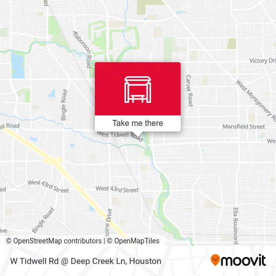 W Tidwell Rd @ Deep Creek Ln map