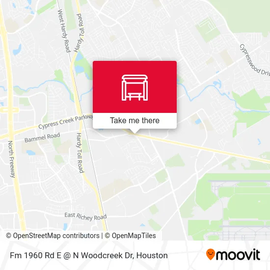 Fm 1960 Rd E @ N Woodcreek Dr map