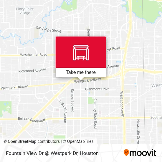 Mapa de Fountain View Dr @ Westpark Dr