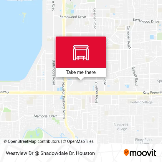 Westview Dr @ Shadowdale Dr map
