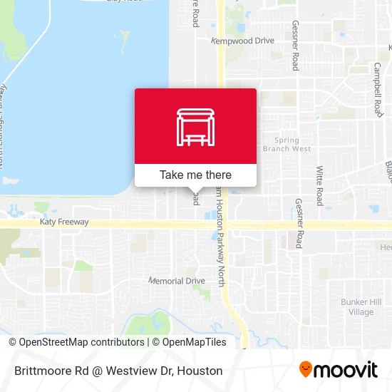 Brittmoore Rd @ Westview Dr map