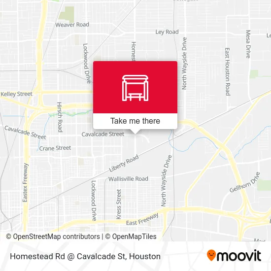 Homestead Rd @ Cavalcade St map