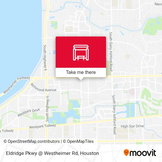 Mapa de Eldridge Pkwy @ Westheimer Rd