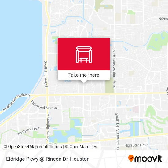 Eldridge Pkwy @ Rincon Dr map