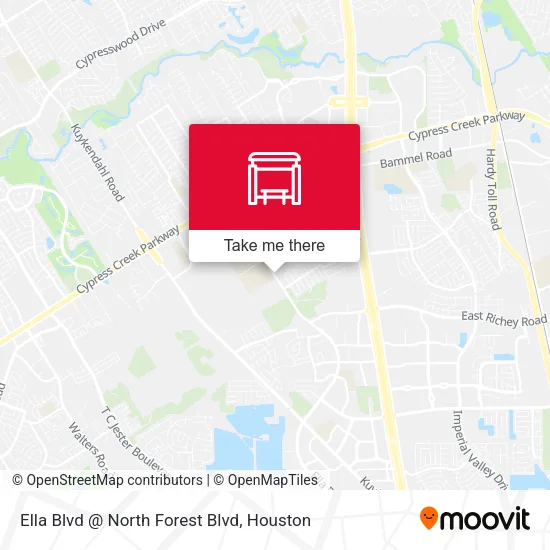Mapa de Ella Blvd @ North Forest  Blvd