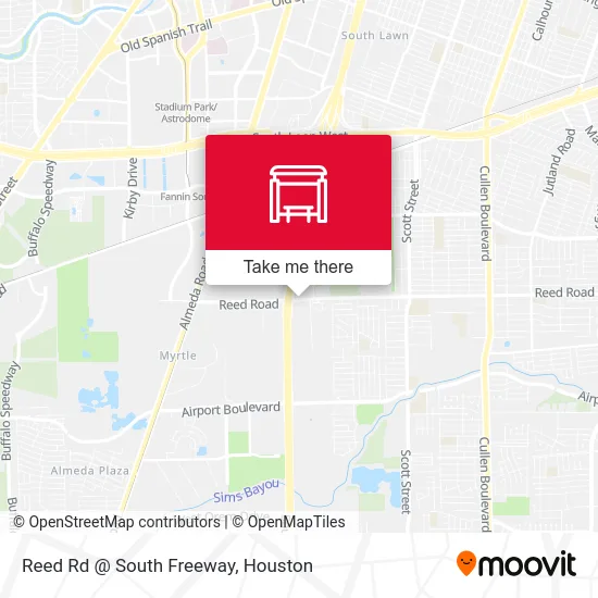 Reed Rd @ South Freeway map