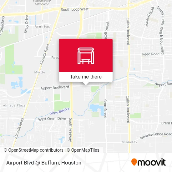 Airport Blvd @ Buffum map