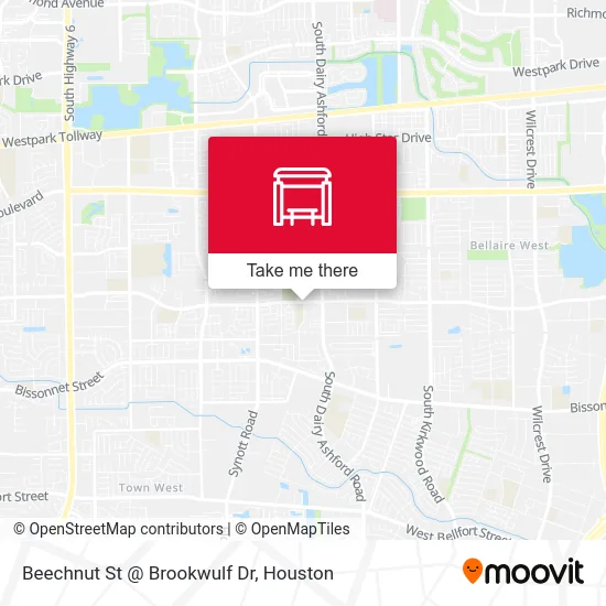 Beechnut St @ Brookwulf Dr map