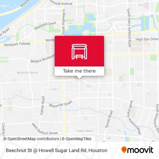 Beechnut St @ Howell Sugar Land Rd map