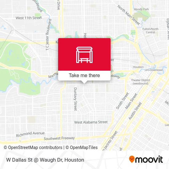 Mapa de W Dallas St @ Waugh Dr