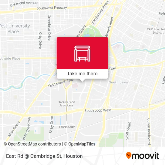 Mapa de East Rd @ Cambridge St