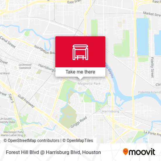 Forest Hill Blvd @ Harrisburg Blvd map