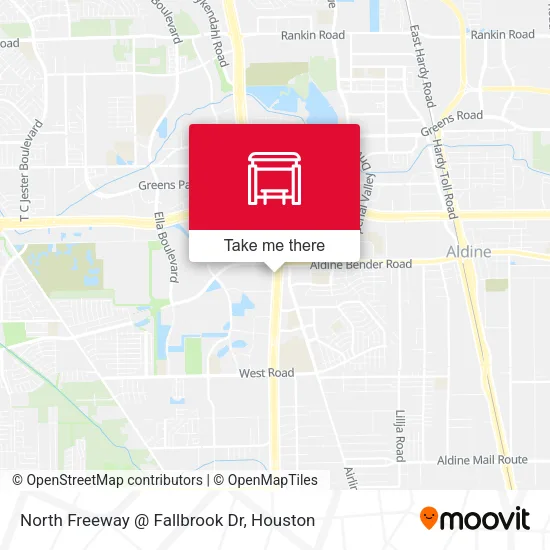 Mapa de North Freeway @ Fallbrook Dr