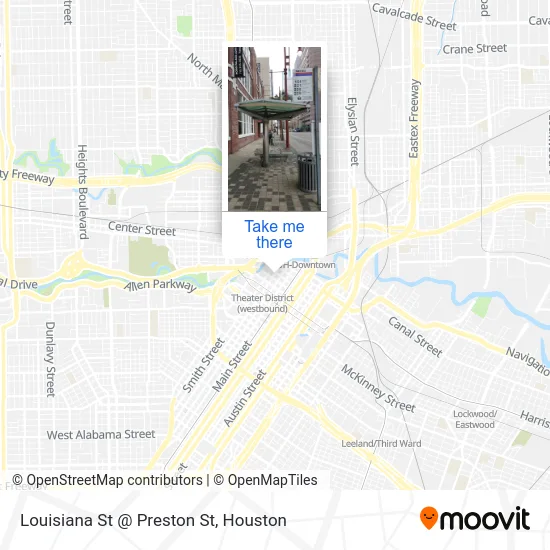Louisiana St @ Preston St map