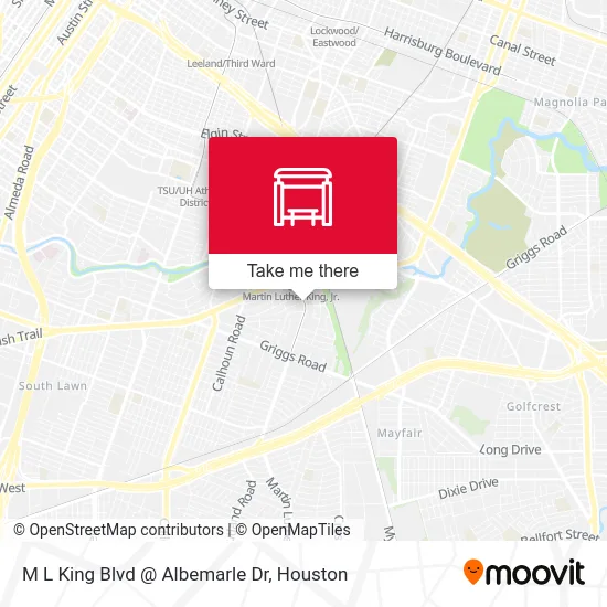 M L King Blvd @ Albemarle Dr map