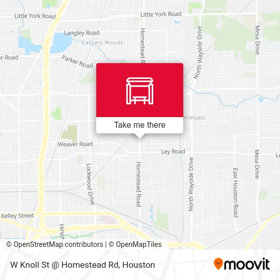 W Knoll St @ Homestead Rd map