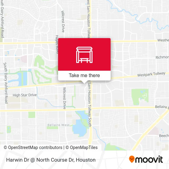 Harwin Dr @ North Course Dr map