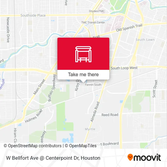 W Bellfort Ave @ Centerpoint Dr map