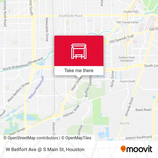 Mapa de W Bellfort Ave @ S Main St