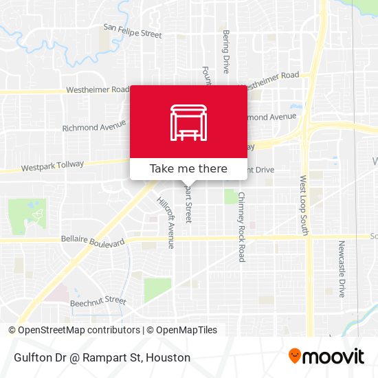 Gulfton Dr @ Rampart St map