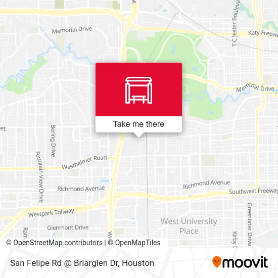 San Felipe Rd @ Briarglen Dr map