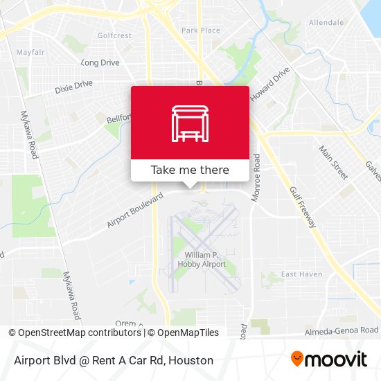 Mapa de Airport Blvd @ Rent A Car Rd