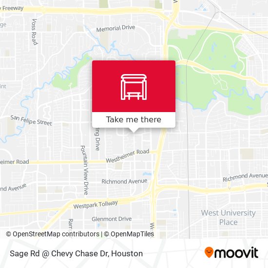 Sage Rd @ Chevy Chase Dr map