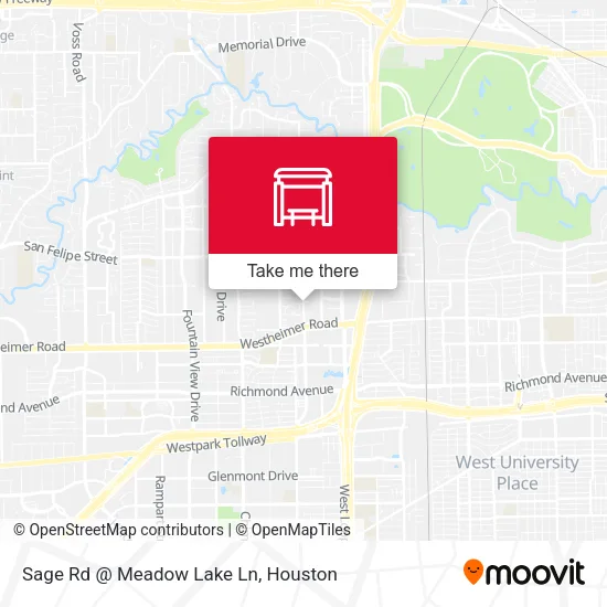 Sage Rd @ Meadow Lake Ln map