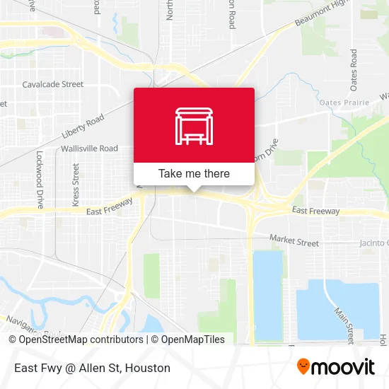 East Fwy @ Allen St map
