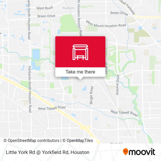 Little York Rd @ Yorkfield Rd map