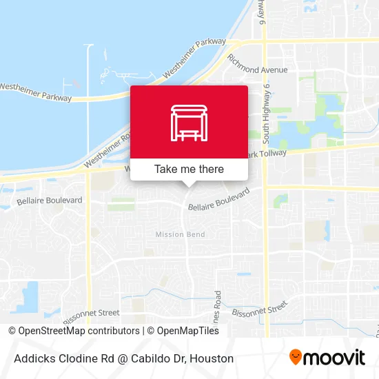 Addicks Clodine Rd @ Cabildo Dr map