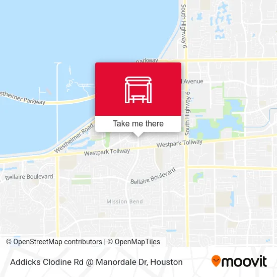 Mapa de Addicks Clodine Rd @ Manordale Dr