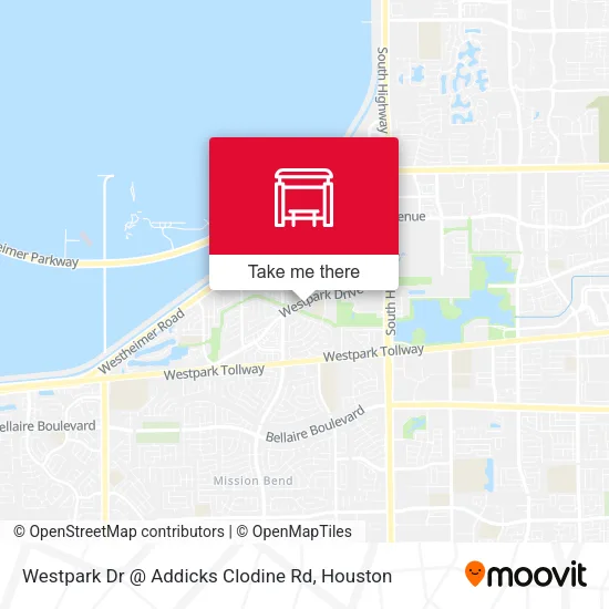 Westpark Dr @ Addicks Clodine Rd map