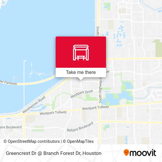 Greencrest Dr @ Branch Forest Dr map