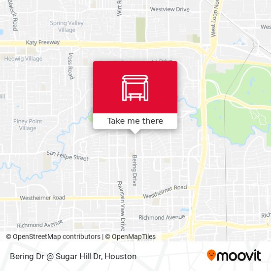 Bering Dr @ Sugar Hill Dr map
