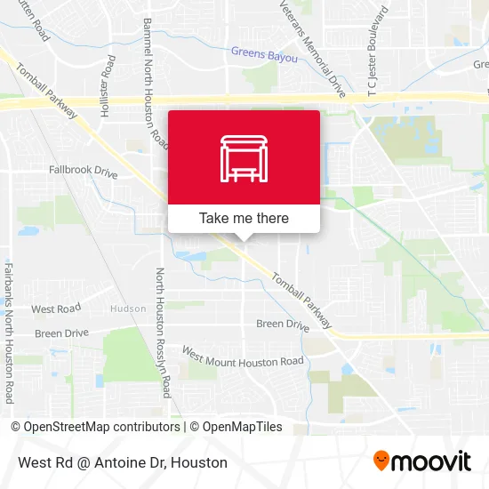 West Rd @ Antoine Dr map