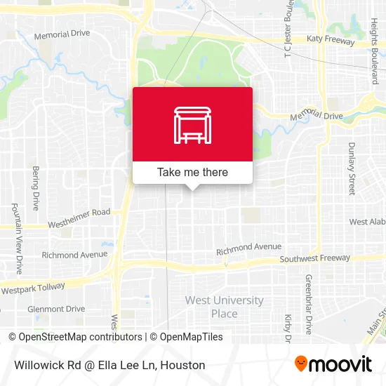 Mapa de Willowick Rd @ Ella Lee Ln