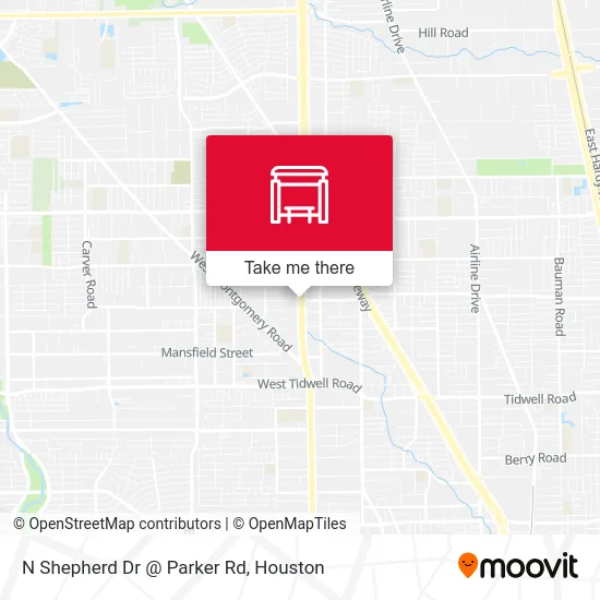 Mapa de N Shepherd Dr @ Parker Rd
