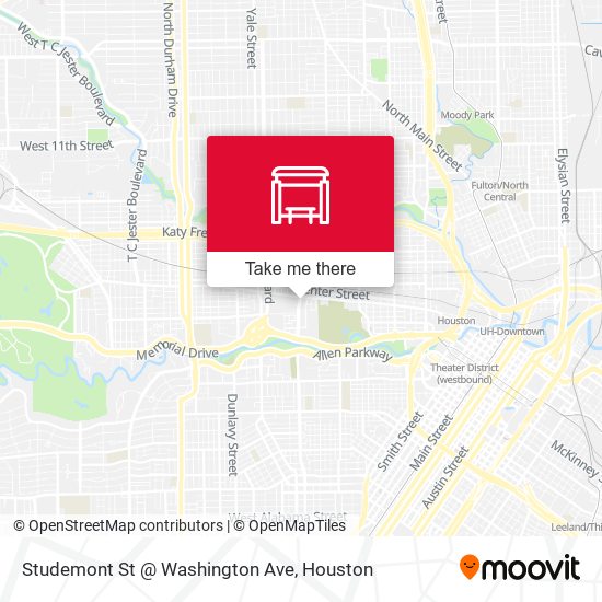 Studemont St @ Washington Ave map