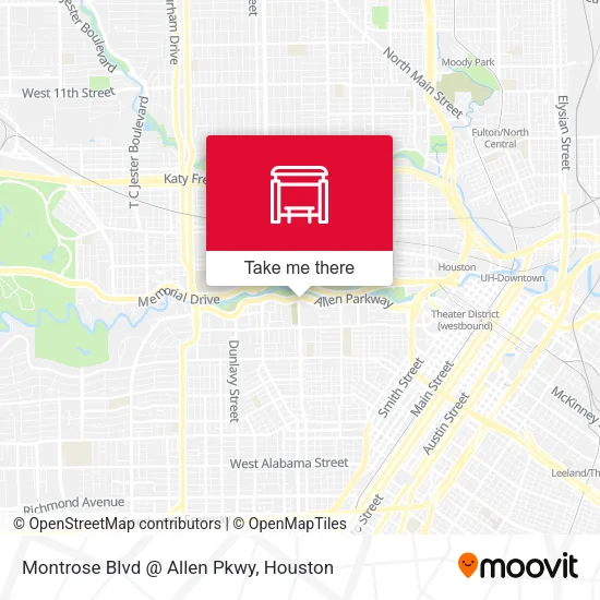 Montrose Blvd @ Allen Pkwy map