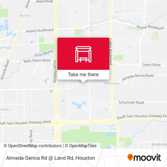 Almeda Genoa Rd @ Land Rd map