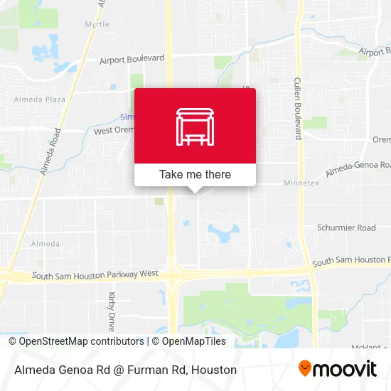 Almeda Genoa Rd @ Furman Rd map