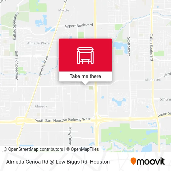 Almeda Genoa Rd @ Lew Biggs Rd map