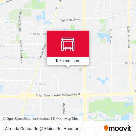 Almeda Genoa Rd @ Elaine Rd map