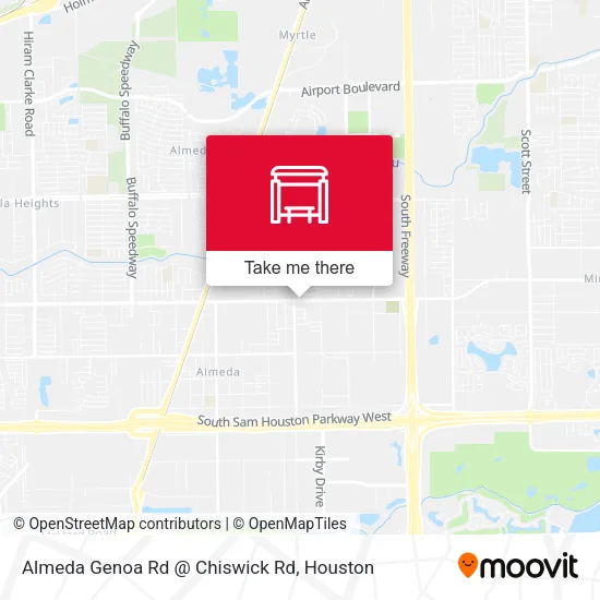 Almeda Genoa Rd @ Chiswick Rd map