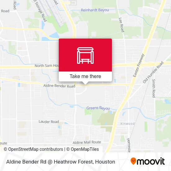 Aldine Bender Rd @ Heathrow Forest map