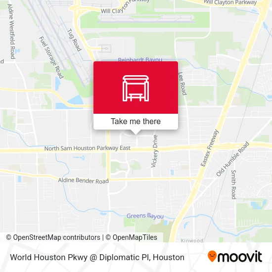 World Houston Pkwy @ Diplomatic Pl map