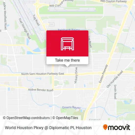 World Houston Pkwy @ Diplomatic Pl map